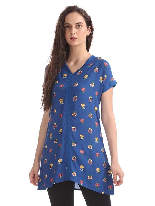 printed a-line kurta - 17836525 - Very Small Image - 1