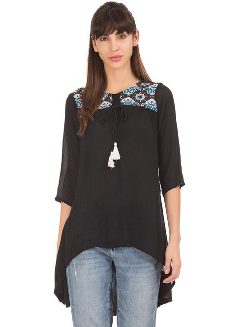 printed yoke kurti - 17836554 - Very Small Image - 1