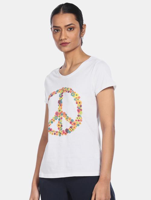 round neck graphic tee  - 17836625 - Very Small Image - 1