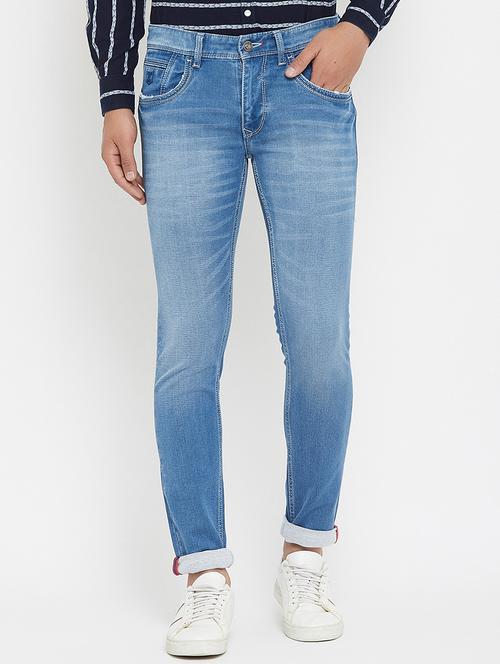 blue light washed denim jeans - 17837925 - Very Small Image - 1