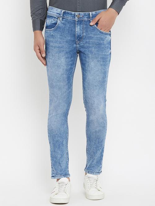 light blue stone washed denim jeans - 17837928 - Very Small Image - 1