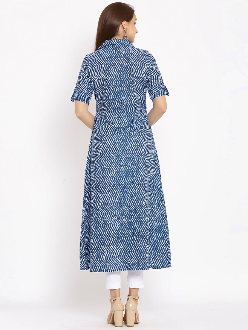women's front slit kurta - 17838063 - Standard Image - 2