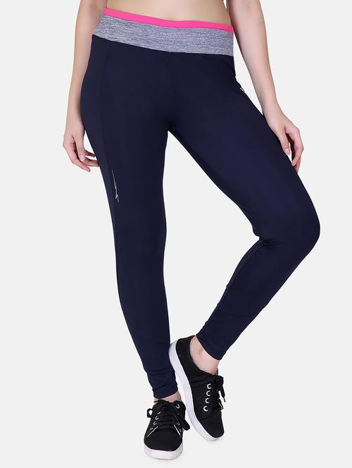 contrast detail mid rise legging - 17838939 - Very Small Image - 1