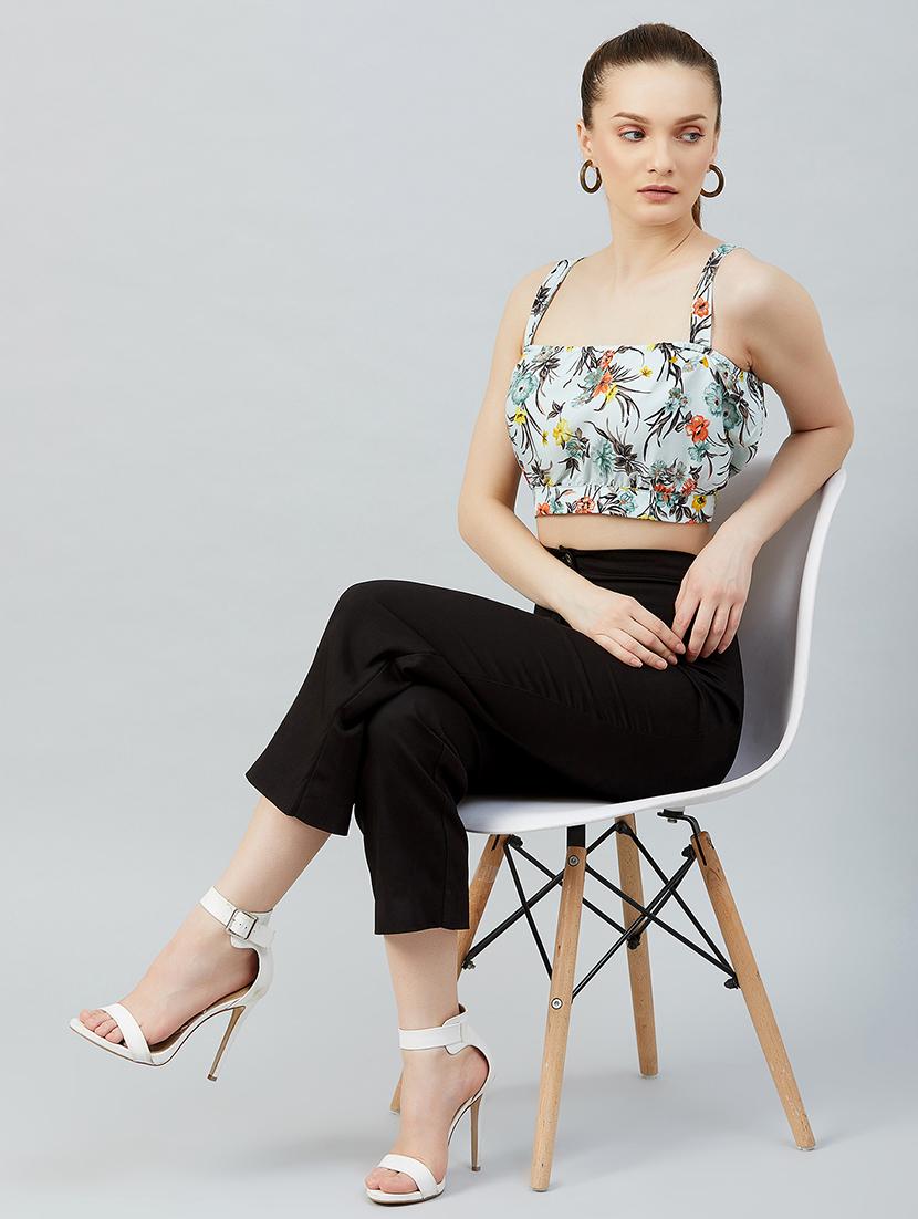 women's crop square neck top - 17839150 - Zoom Image - 3