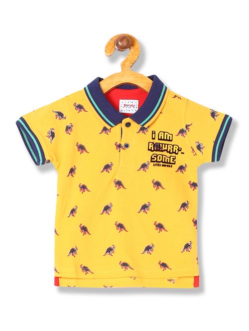 yellow printed t-shirt - 17840479 - Very Small Image - 1