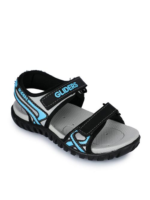 blue pu back strap floaters - 17840718 - Very Small Image - 1