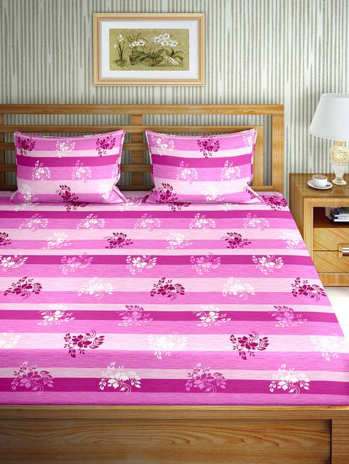 pink cotton bedsheet - 17841310 - Very Small Image - 1