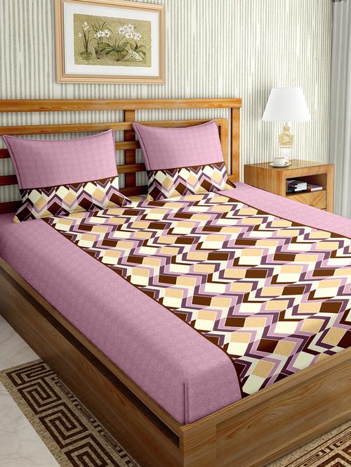 pink cotton bedsheet - 17841317 - Very Small Image - 1
