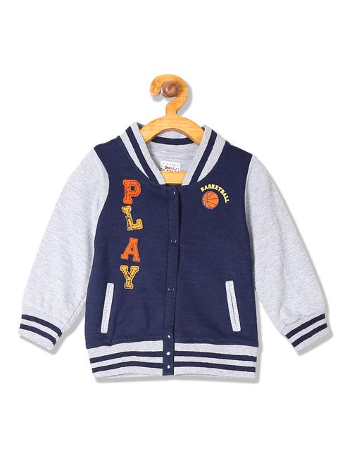 hooded neck color block sweatshirt - 17842294 - Very Small Image - 1