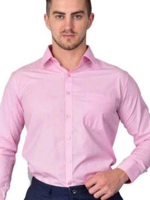 pink cotton formal shirt - 17842786 - Very Small Image - 1