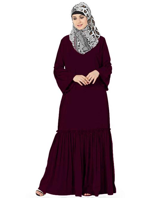wine color abaya burqa  - 17844785 - Very Small Image - 1