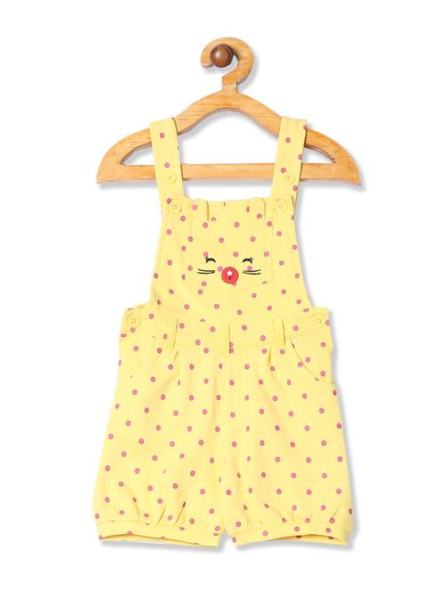 yellow printed dungree - 17845851 - Very Small Image - 1
