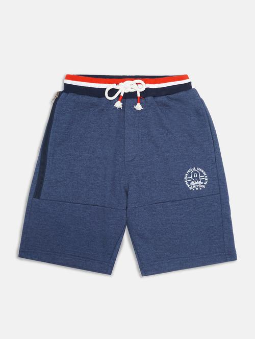 navy blue solid shorts  - 17846922 - Very Small Image - 1