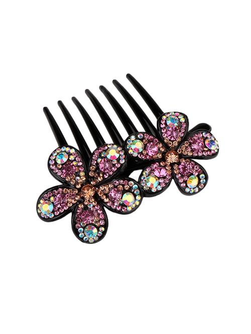 pink crystal clips hair accessory - 17847396 - Very Small Image - 1
