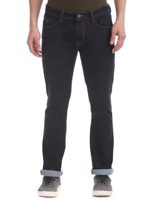 dark blue plain denim jeans - 17847696 - Very Small Image - 1