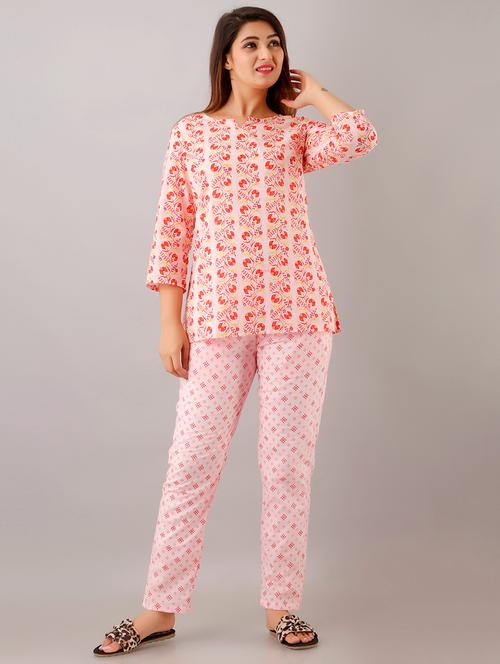 printed nightwear pajama set - 17849999 - Very Small Image - 1