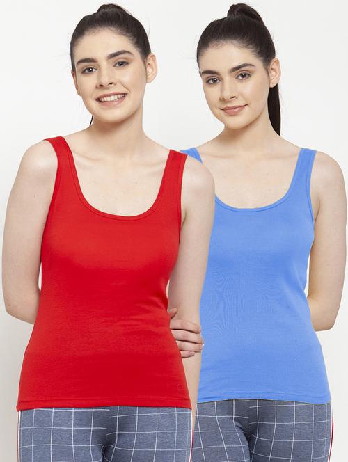 set of 2 scoop neck solid camisole - 17851295 - Very Small Image - 1