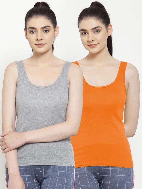 set of 2 scoop neck solid camisole - 17851296 - Very Small Image - 1