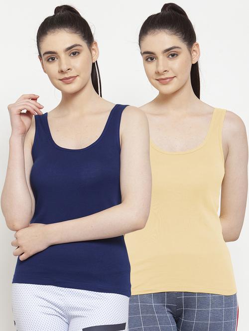 set of 2 scoop neck solid camisole - 17851307 - Very Small Image - 1