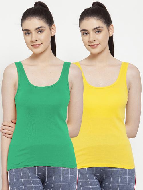 set of 2 scoop neck solid camisole - 17851318 - Very Small Image - 1