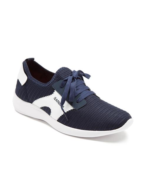 blue mesh laceup sports shoes - 17851746 - Very Small Image - 1