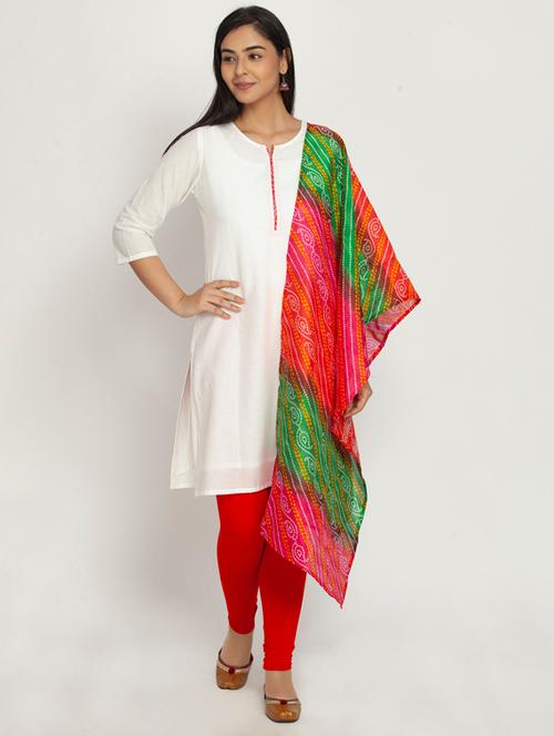 solid kurta dupatta set - 17853175 - Very Small Image - 1