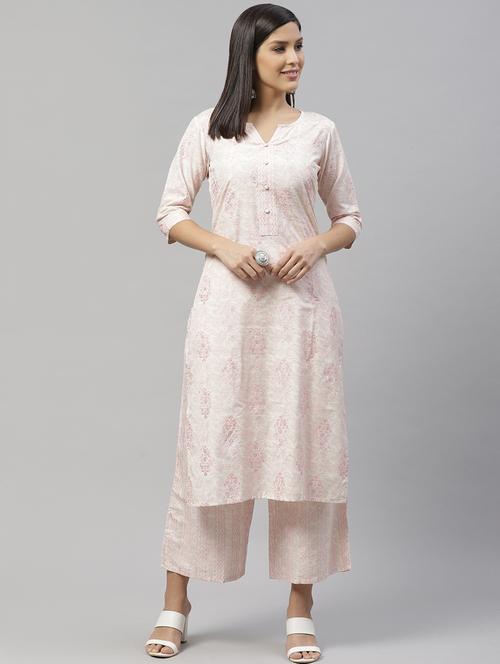 Printed Kurta Palazzo Set - 17853642 - Very Small Image - 1