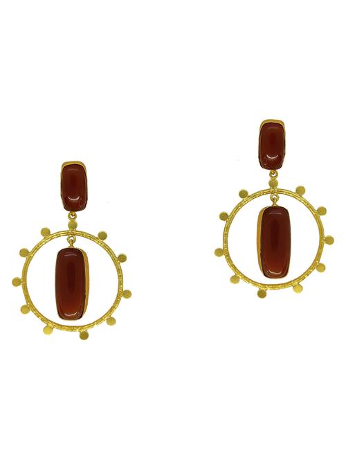 red brass drop earring - 17853744 - Very Small Image - 1