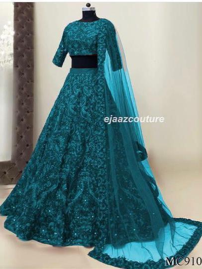 digenar taffeta chen tech work lehengha  - 17855379 - Very Small Image - 1