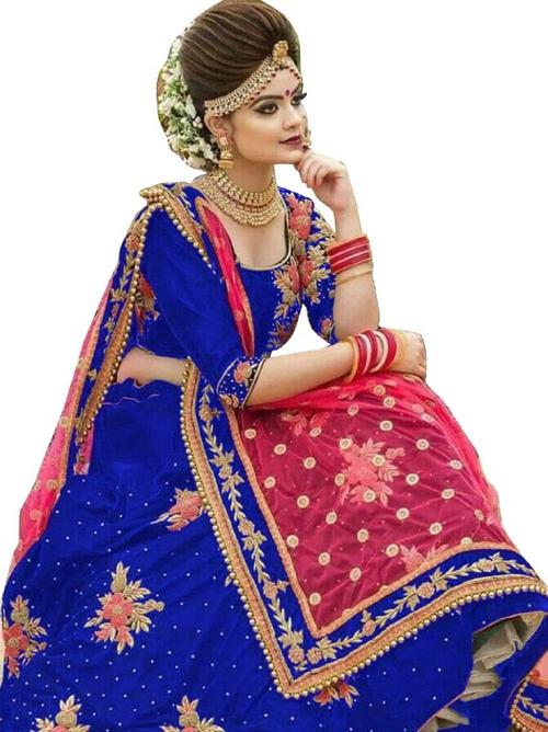 havey velvet with embarodarity work and  - 17855417 - Very Small Image - 1