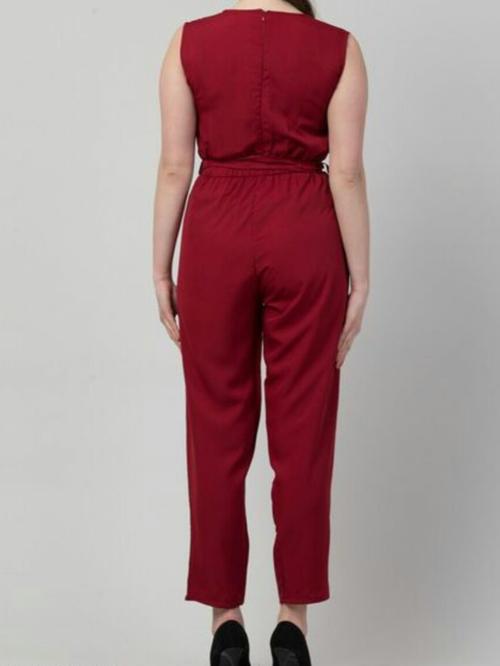 red cotton jumpsuit - 17856973 - Very Small Image - 1
