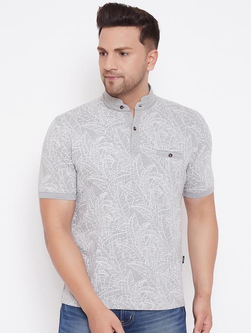 grey printed pocket t-shirt - 17857404 - Very Small Image - 1