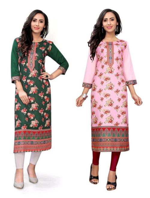 this kurtis is made on crepe  - 17857416 - Very Small Image - 1