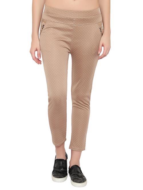 mid rise polka dots flat front trouser - 17860190 - Very Small Image - 1