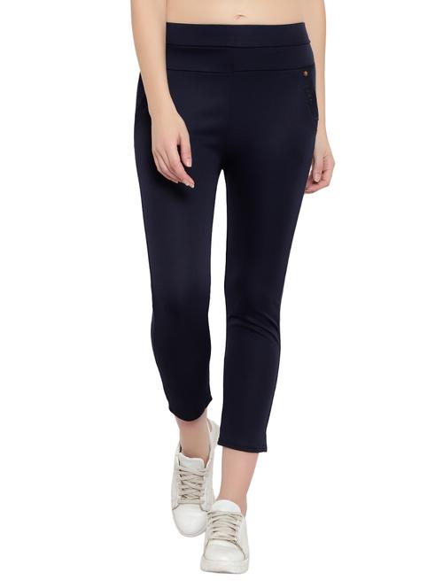 Mid Rise Solid Flat Front Trouser - 17860203 - Very Small Image - 1