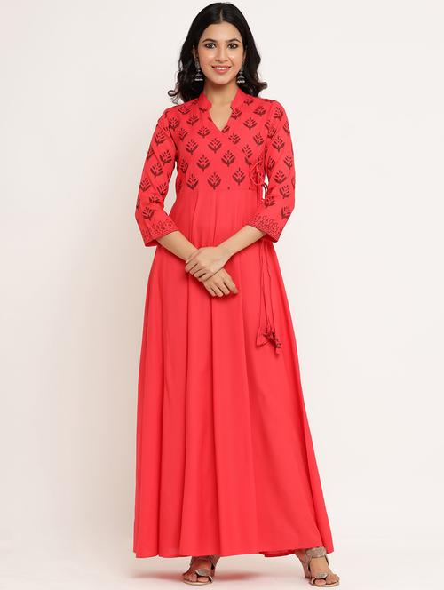 solid angrakha kurta - 17860365 - Very Small Image - 1