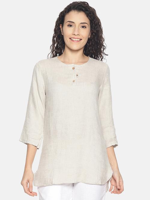 round neck solid top  - 17860651 - Very Small Image - 1