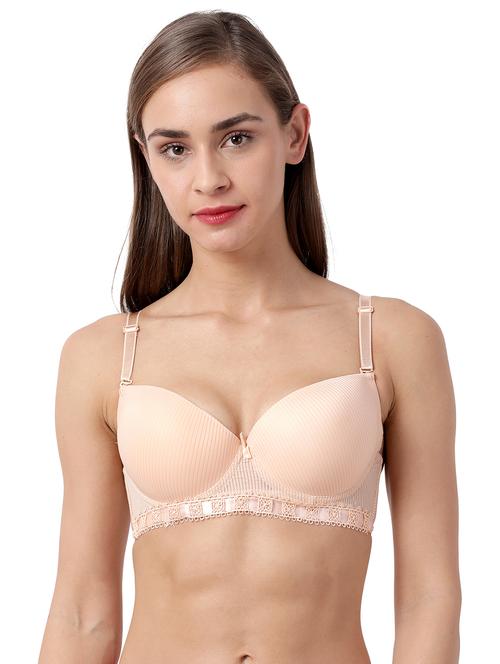 orange solid balconette bra - 17860868 - Very Small Image - 1