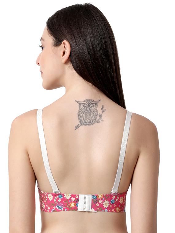 pink printed t-shirt bra - 17860902 - Standard Image - 2