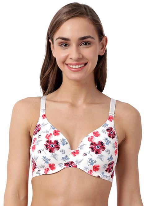 white printed t-shirt bra - 17860918 - Very Small Image - 1