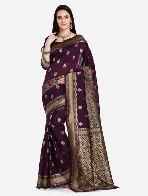 jacquard work woven saree - 17862160 - Very Small Image - 1