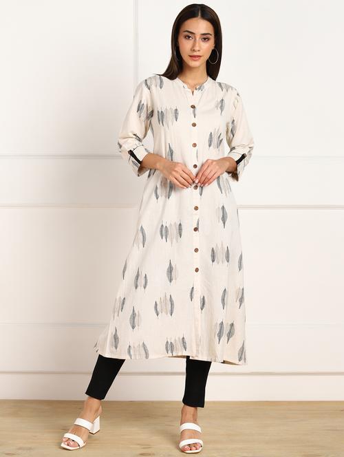 printed a-line kurta - 17862189 - Very Small Image - 1