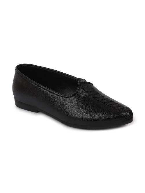 black pu slip on jutis - 17862392 - Very Small Image - 1