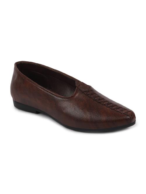 brown pu slip on jutis - 17862393 - Very Small Image - 1