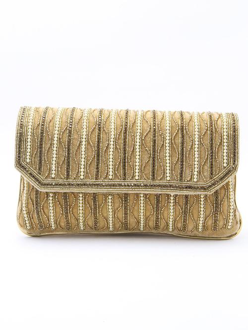 gold metal regular clutch - 17863635 - Very Small Image - 1