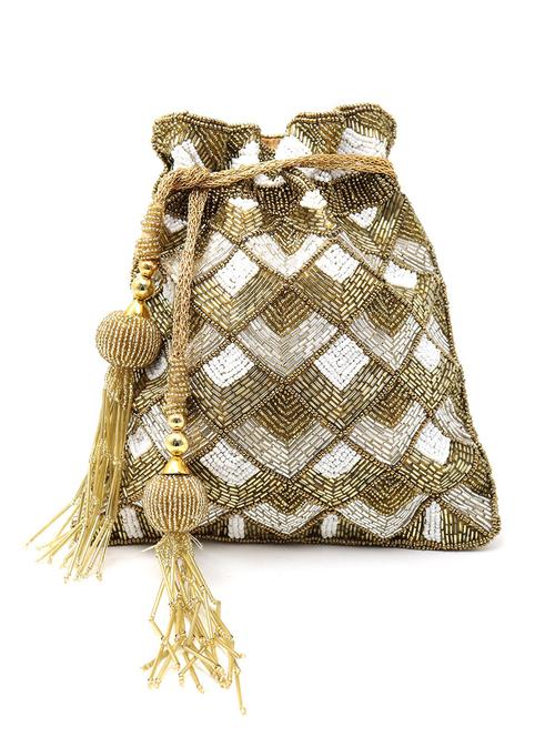 gold metal regular potli - 17863645 - Very Small Image - 1