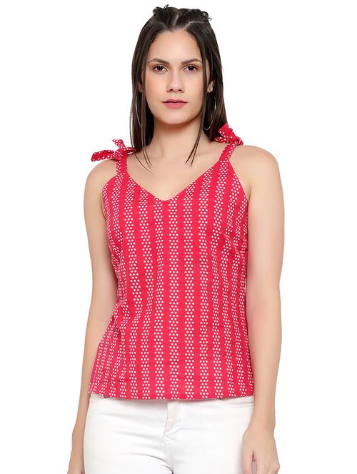 tie knot shoulder top - 17866665 - Very Small Image - 1