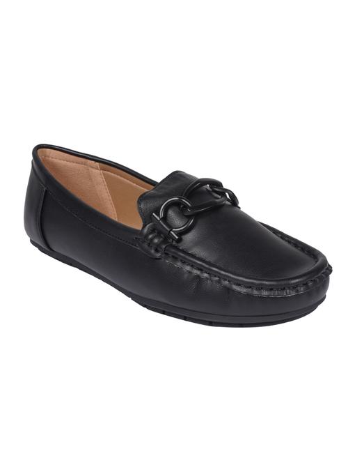 black pu slip on loafers - 17866916 - Very Small Image - 1
