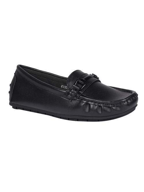 black pu slip on loafers - 17866922 - Very Small Image - 1