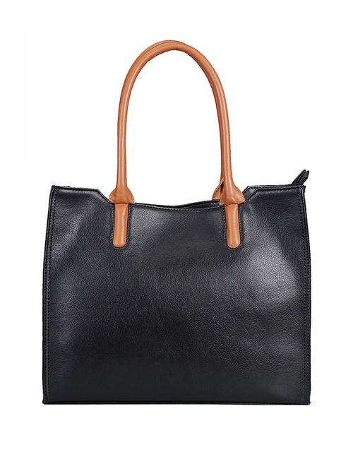 black leatherette (pu) handbag - 17866981 - Very Small Image - 1